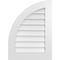 Ekena Millwork Quarter Round Top Left Surface Mount PVC Gable Vent w/ 3-1/2"W x 1"P Standard Frame, 22"W x 30"H GVPQL22X3001SN - alternate 1
